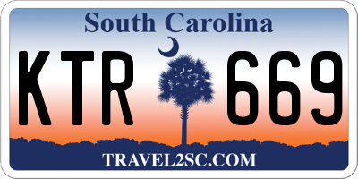 SC license plate KTR669