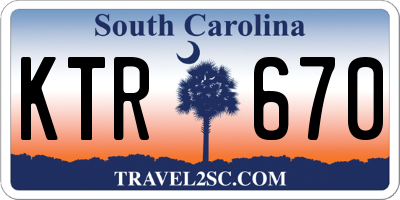 SC license plate KTR670