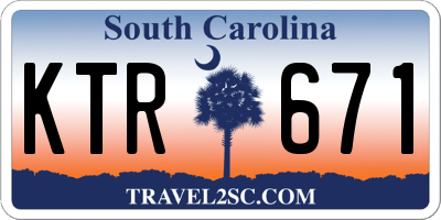 SC license plate KTR671