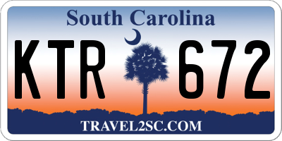 SC license plate KTR672