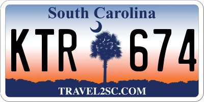 SC license plate KTR674