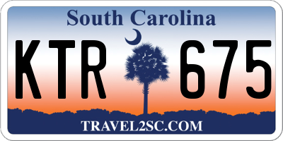 SC license plate KTR675
