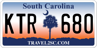 SC license plate KTR680