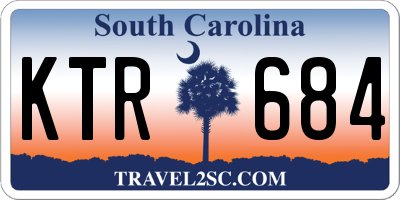 SC license plate KTR684