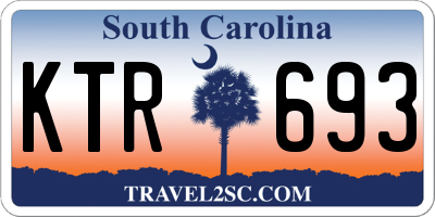SC license plate KTR693