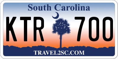SC license plate KTR700