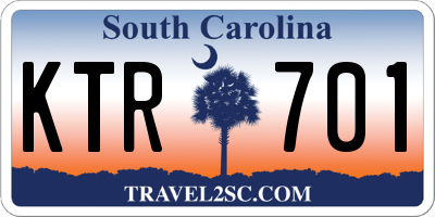 SC license plate KTR701