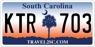 SC license plate KTR703