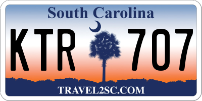 SC license plate KTR707