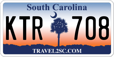 SC license plate KTR708