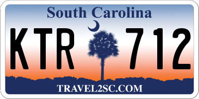 SC license plate KTR712