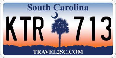 SC license plate KTR713