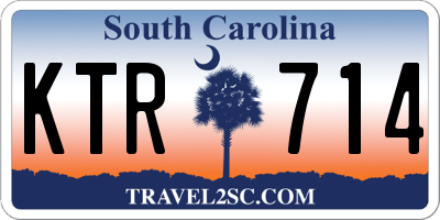 SC license plate KTR714