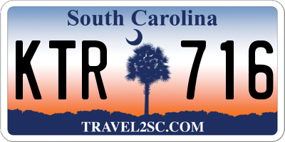 SC license plate KTR716