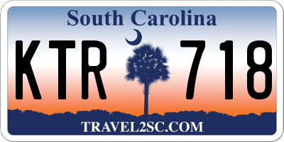 SC license plate KTR718