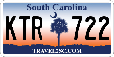 SC license plate KTR722