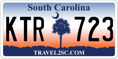 SC license plate KTR723