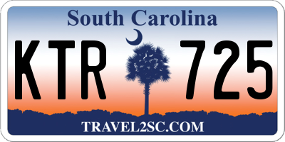 SC license plate KTR725