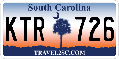 SC license plate KTR726