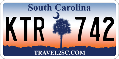 SC license plate KTR742