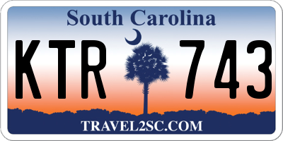 SC license plate KTR743
