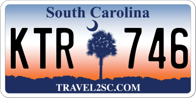 SC license plate KTR746