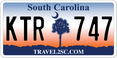 SC license plate KTR747