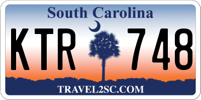 SC license plate KTR748