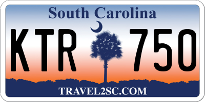 SC license plate KTR750
