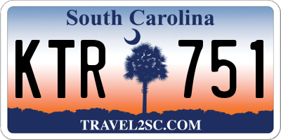 SC license plate KTR751