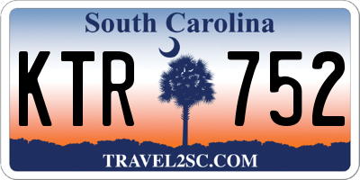 SC license plate KTR752