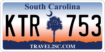 SC license plate KTR753