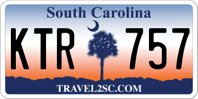 SC license plate KTR757
