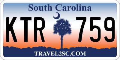 SC license plate KTR759