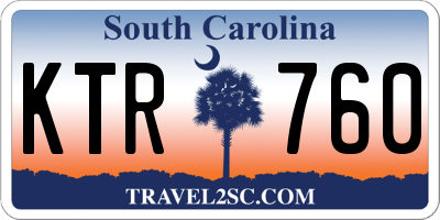 SC license plate KTR760