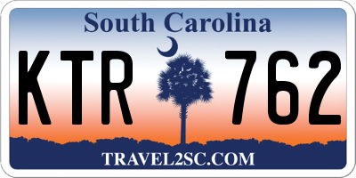 SC license plate KTR762