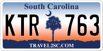 SC license plate KTR763