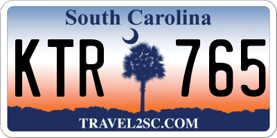 SC license plate KTR765