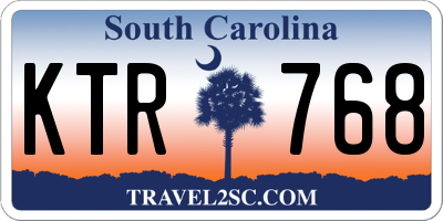 SC license plate KTR768