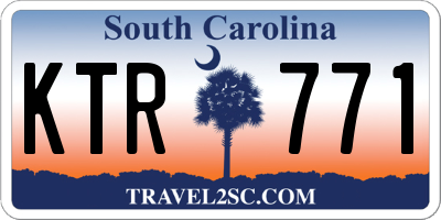 SC license plate KTR771