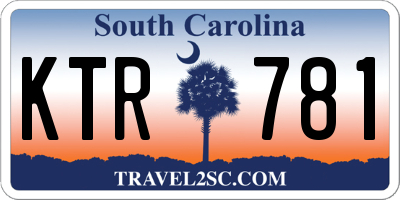 SC license plate KTR781
