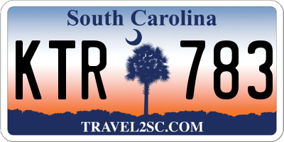 SC license plate KTR783