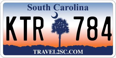 SC license plate KTR784