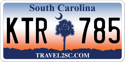 SC license plate KTR785