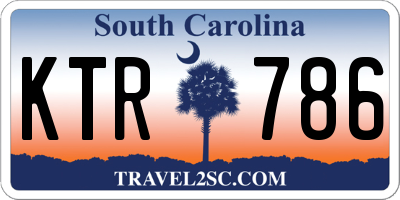 SC license plate KTR786