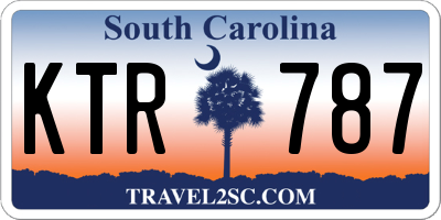 SC license plate KTR787
