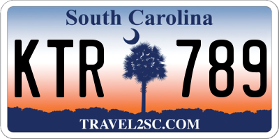 SC license plate KTR789
