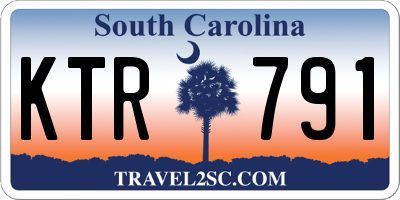 SC license plate KTR791