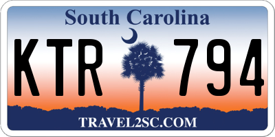 SC license plate KTR794