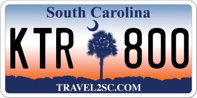 SC license plate KTR800